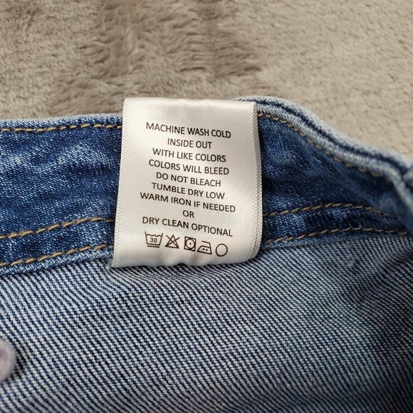 Altard State Jeans Womens Size 31 Blue Wide Leg High Rise Large Pockets Crop - Picture 12 of 13